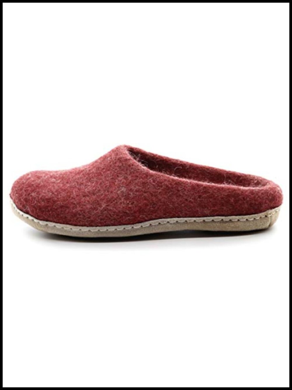 Felted Merino Wool Mule House Slippers Men Women Barefoot Comfort